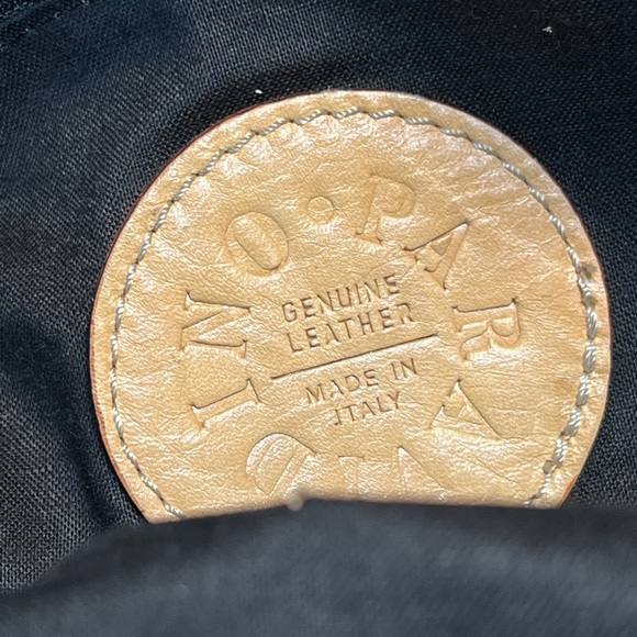 Paravidino handbag green suede tan hobo genuine leather handmade in Italy - Picture 3 of 3